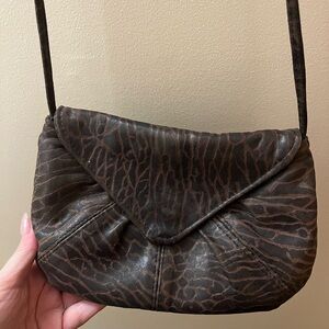 Vintage Brown Leather Cross body Bag